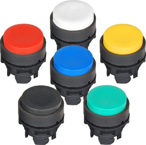 Головка кнопки Tekfor LAY4-EL1 выступающая пружинный возврат белый фото Головка кнопки Tekfor LAY4-EL1 выступающая пружинный возврат белый картинка